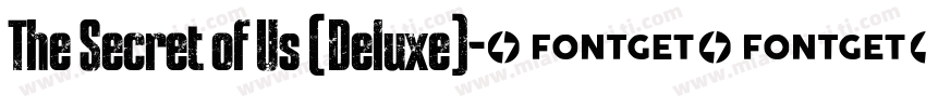 The Secret of Us (Deluxe)字体转换